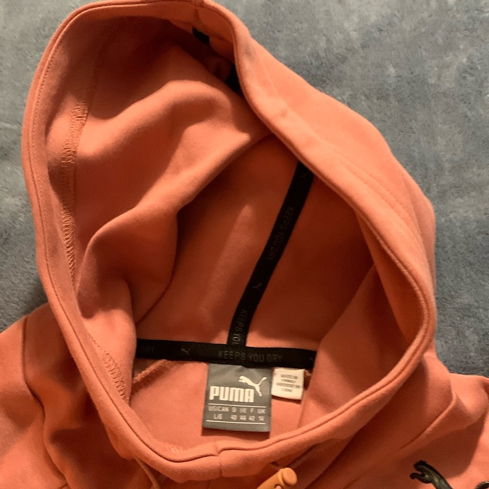Puma hoodie peach color